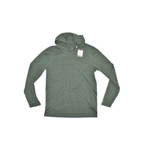 NEW DSG Men's Athletic Fit Pullover Hoodie Muted Olive Green Heather Size S